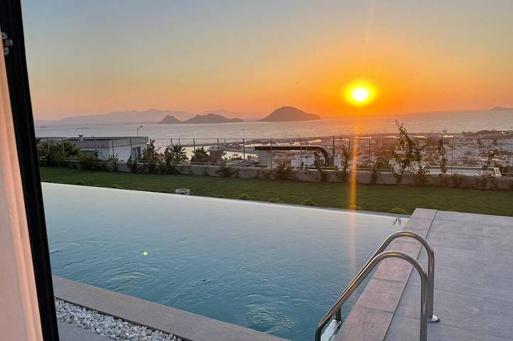 Villa for 8 personer, med hage, dyr tillatt i Bodrum