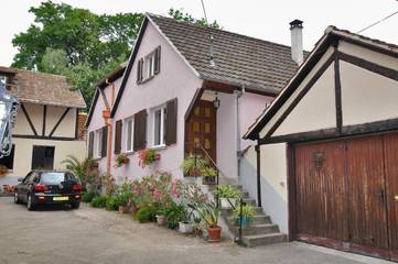 Gîte pour 5 personnes, avec jardin et vue à Ingersheim