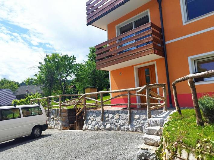 Ferienwohnung für 5 Personen, mit Garten und Ausblick im Triglav Nationalpark