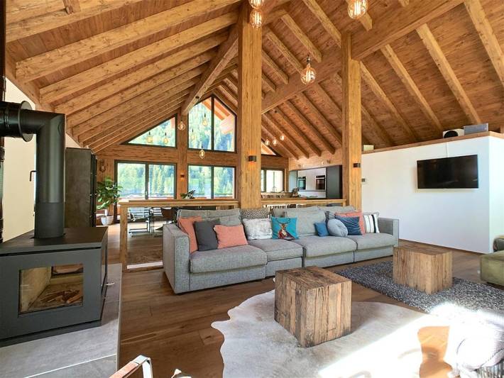 Chalet für 10 Personen, mit Sauna und Ausblick sowie Garten in See - 2