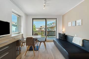 Ferienwohnung für 3 Personen, mit Garten und Balkon, mit Haustier am Pragser Wildsee