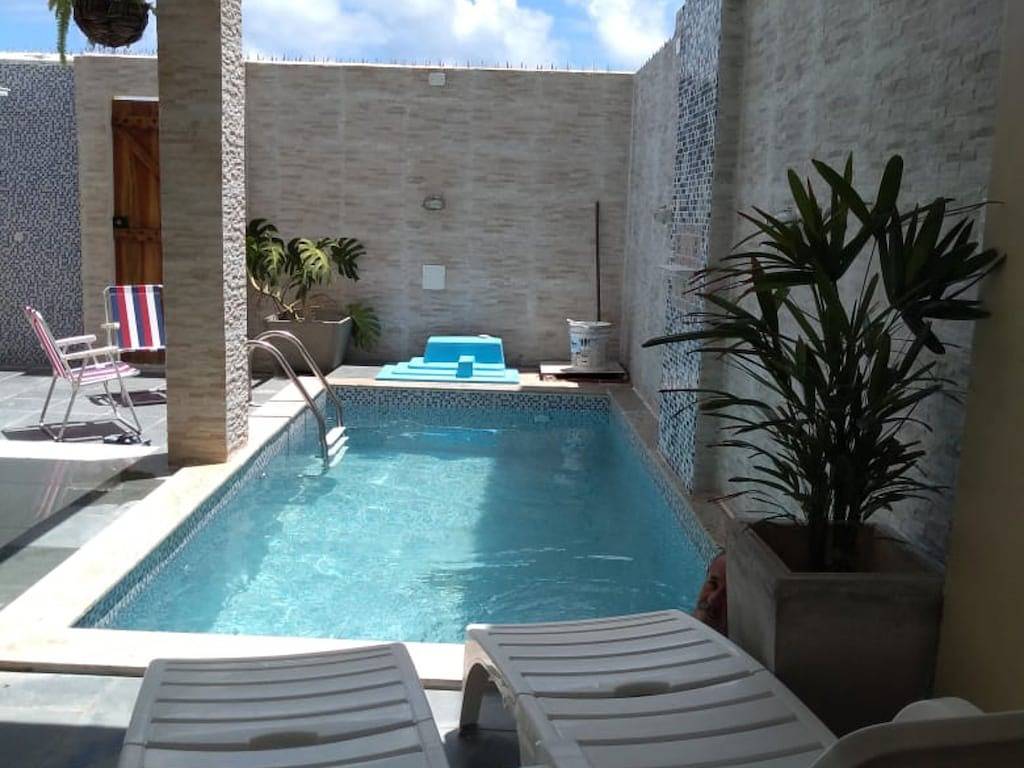 Haus in Maragogi am Meer mit Gourmet-Balkon, Grill und beheiztem Pool in Maragogi, Alagoas