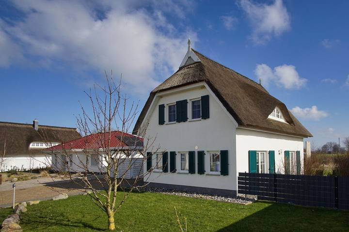 Ferienhaus für 6 Personen, mit Terrasse und Garten sowie Ausblick in Vaschvitz