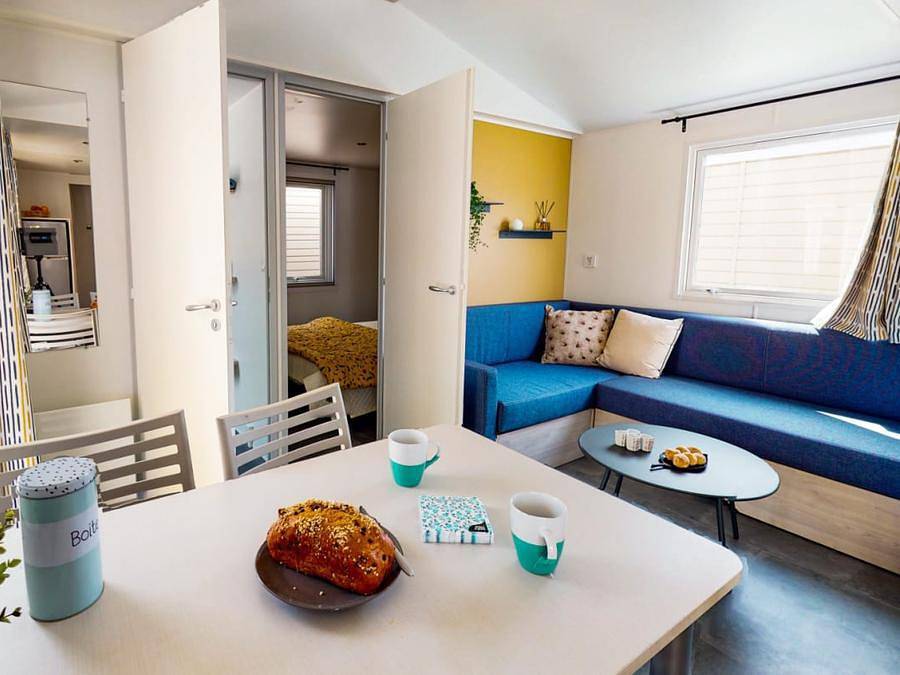 Camping Siblu Le Pipiou Funpass inclus - Mobilhome 6 personnes - Essentiel 2ch 6p Signature sans clim in Biscarrosse, Côte d’Argent