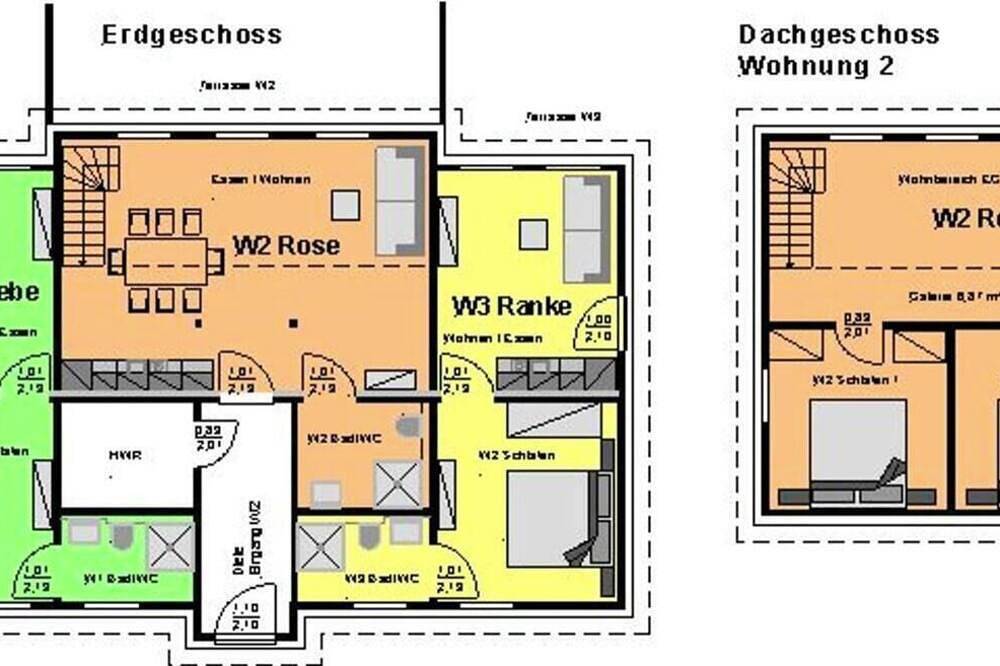 Ganze Wohnung, W1 Rebe - Spreeparadies-Semisch in Neu Zauche, Dahme-Spreewald
