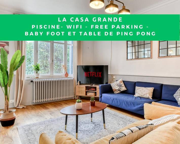 Villa pour 14 personnes, avec Balcon et Terrasse ainsi que Jardin et Piscine à Carcassonne