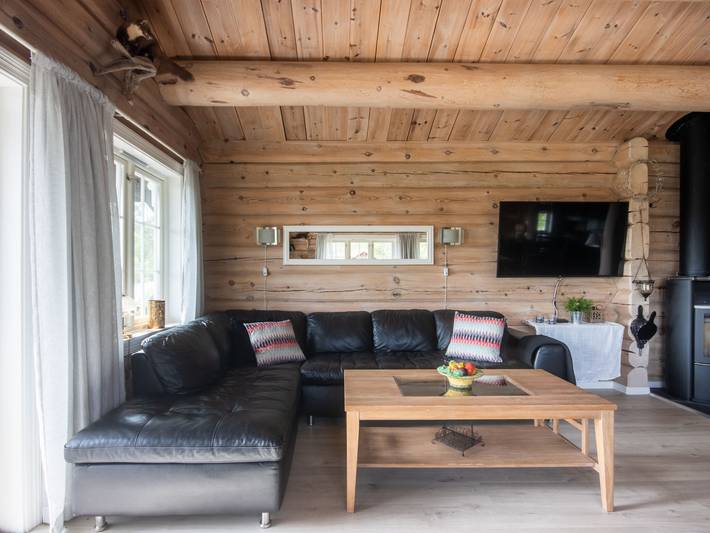 Ferienhaus für 8 Personen, mit Balkon und Terrasse sowie Garten und Seeblick in Åseral - 4
