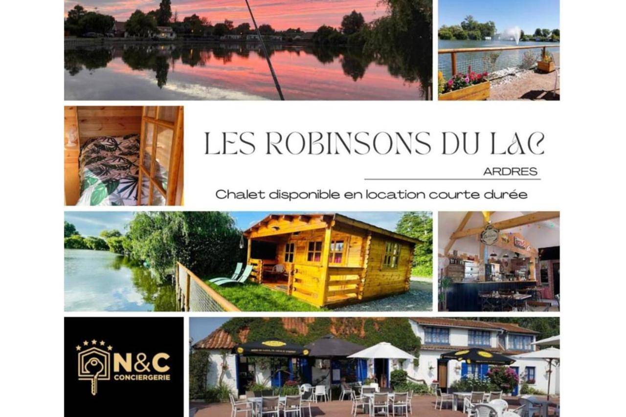 Chalet 22 - Camping Les Robinson Du Lac à Ardres - Pêche gratuite sans permis in Lac d'Ardres, Ardres