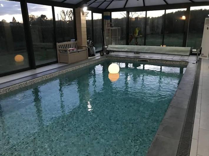 Location de vacances pour 10 personnes, avec piscine ainsi que vue et jardin, animaux acceptés à Courtenay - 4