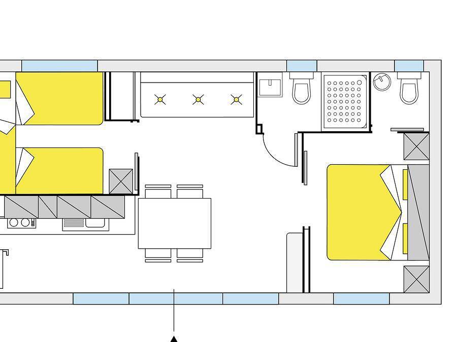 Hu Altomincio village - Mobile home 5 persons - Giotto Plus 5 pers. in Valeggio sul Mincio, Verona Province