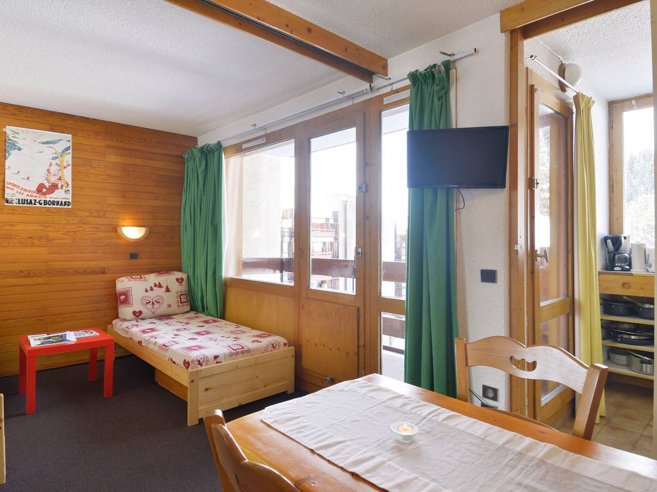 Ganzes Studio, Bequemes teilbares Studio · Ski-in/Ski-out · Haustiere erlaubt in La Plagne, La Plagne-Tarentaise