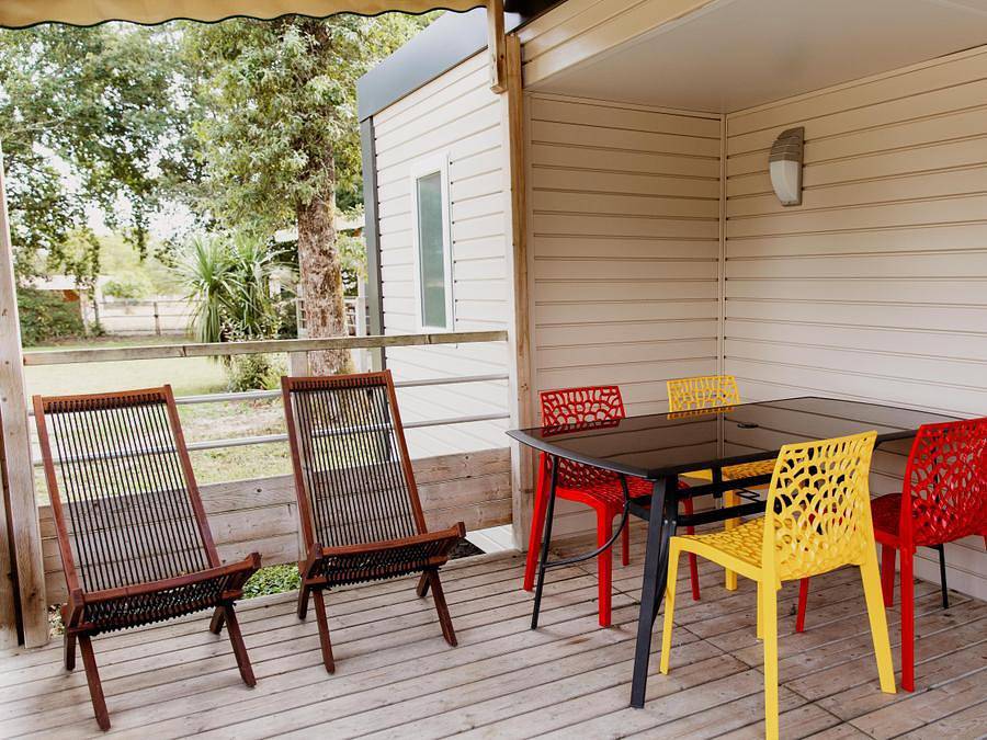 Camping Le Paradis - Mobilheim 4 personen - Pauillac 2 Schlafzimmer 2sdb 2wc in Saint-Laurent-Médoc, Regionaler Naturpark Médoc