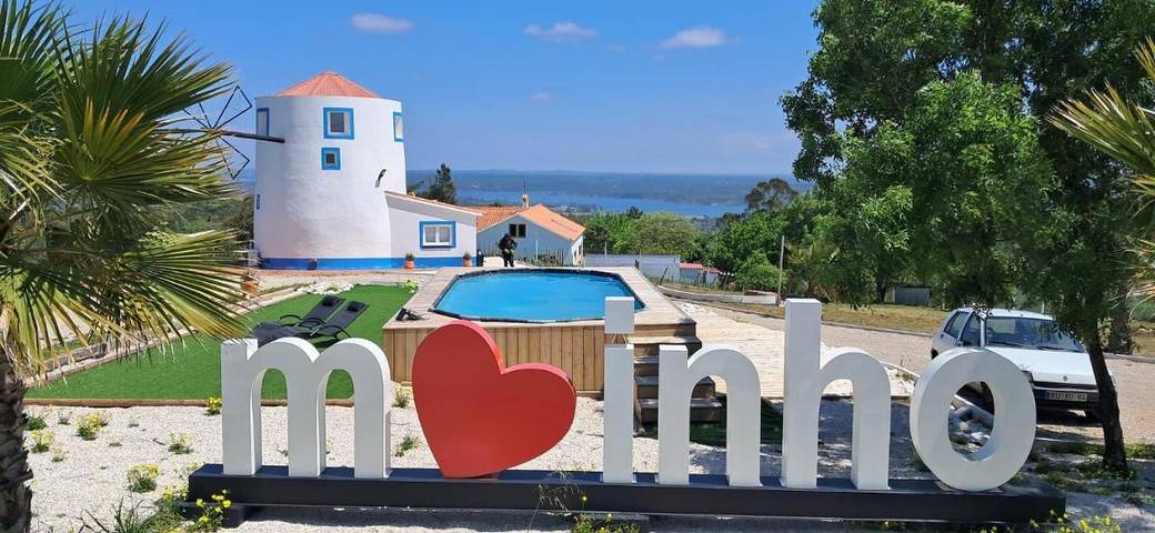 Casa de férias para 4 pessoas, com Terraço e Jardim e ainda Piscina and Vista para o lago em Montargil