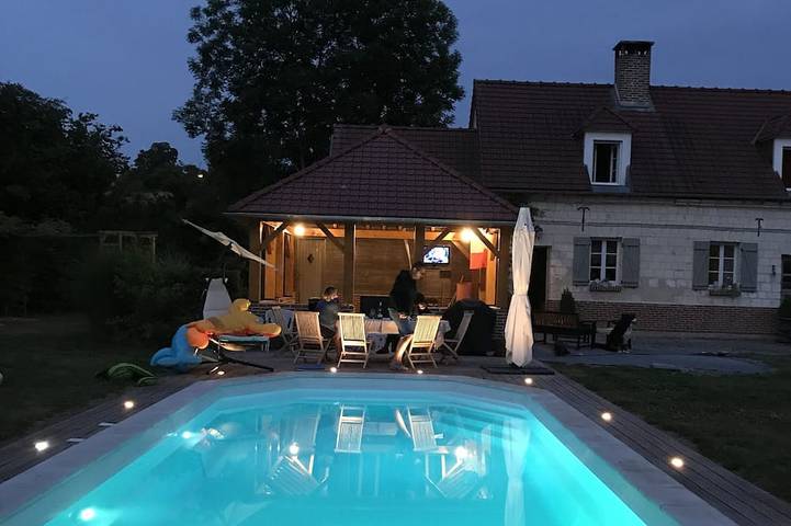 Agriturismo pour 4 personnes, avec jardin ainsi que jacuzzi et sauna dans Bettencourt-Rivière