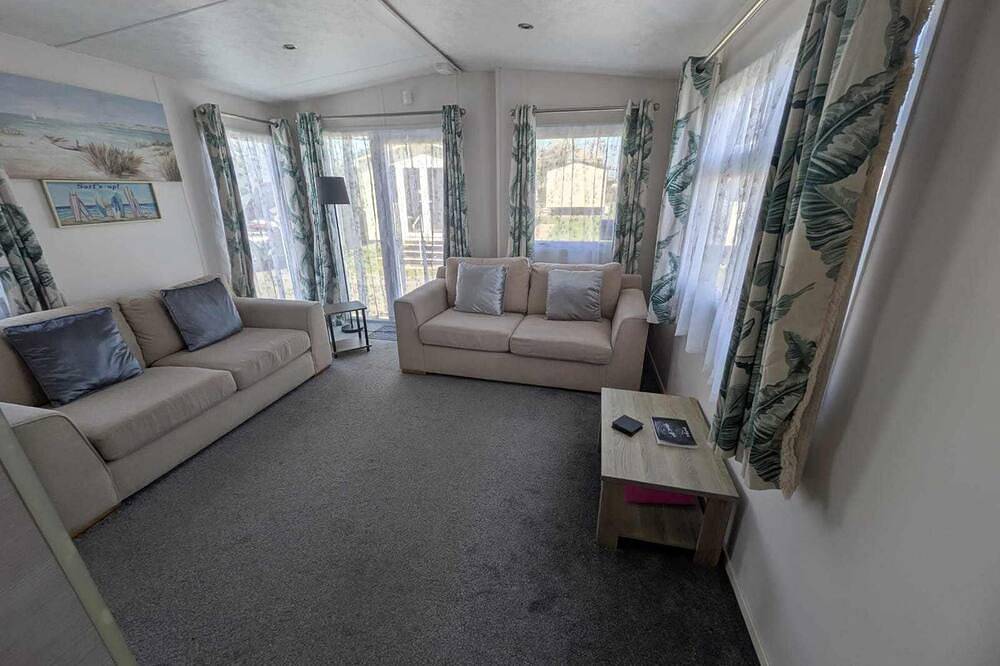 Modern 6 berth caravan at Ty Mawr Holiday Park, North Wales in Towyn, Conwy region