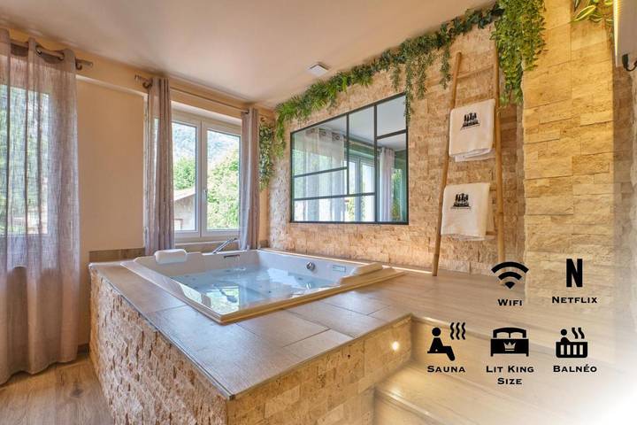 Appartement de vacances pour 4 personnes, avec jacuzzi et sauna