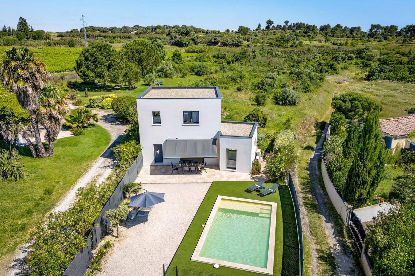 Villa für 8 Personen mit Garten in Tourbes, Côte d'Améthyste