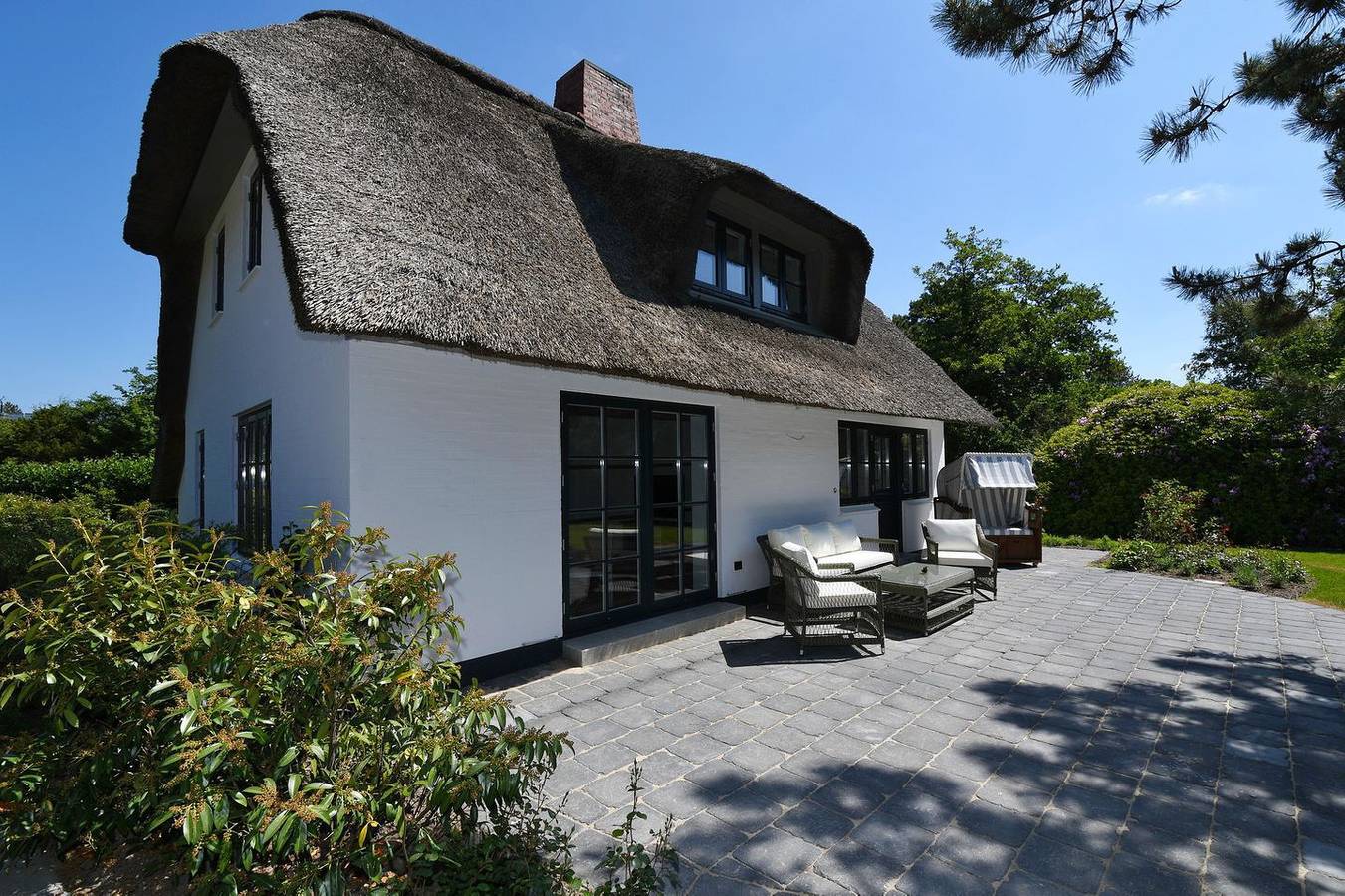 Luxuriöses Ferienhaus "Spo-Glück" - Urlaub unter Reet für 6 Personen mit Garten in St. Peter-Ording, Eiderstedt