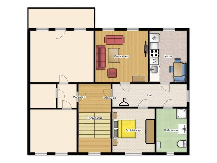 Ferienwohnung für 2 Personen, mit Garten in Muldestausee - 4