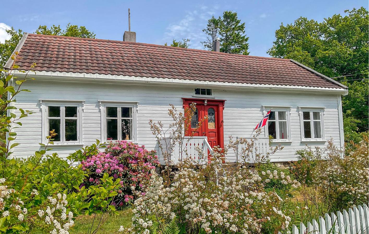 Ferienhaus für 7 Personen mit Garten in Farsund