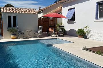 Cottage pour 6 personnes, avec terrasse et jardin à Jacou