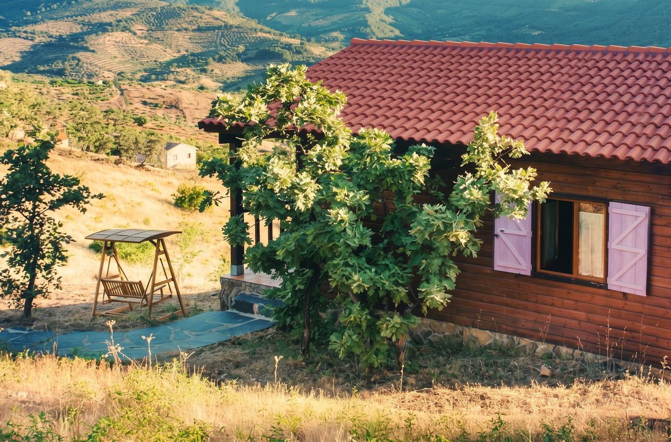 Berghütte mit Aussicht in Cañamero in Cañamero, Cáceres und Umgebung