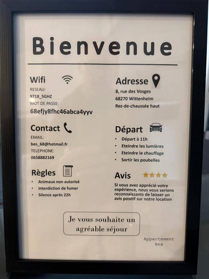 Appartement entier, Bes Apartment,, Chaleureux et confortable avec entrée indépendante in Wittenheim, Région de Mulhouse