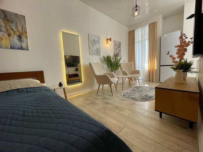 Ferienwohnung für 2 Personen, mit Balkon und Ausblick in der Ukraine