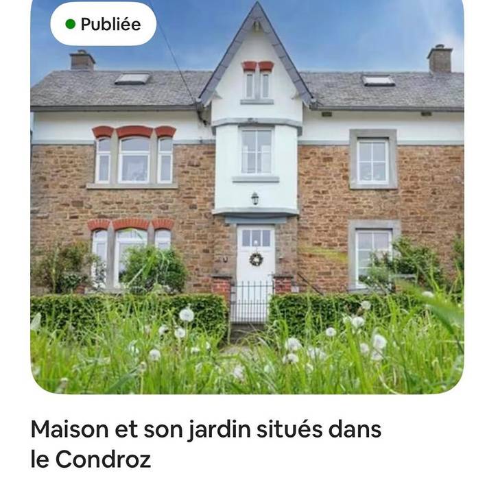 Location de vacances pour 8 personnes, avec sauna et jardin à Marchin