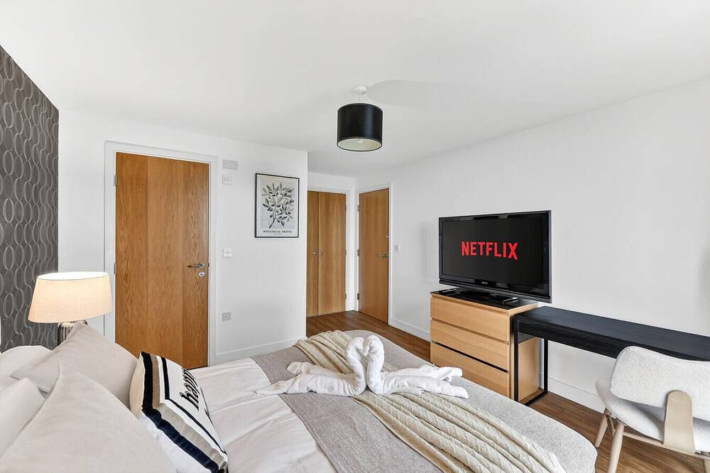 Ganze Wohnung, 3-Bedroom Flat • Beautiful Views • Communal Garden • Free Parking • Fast Wifi • Yoko Property in Milton Keynes, Südostengland