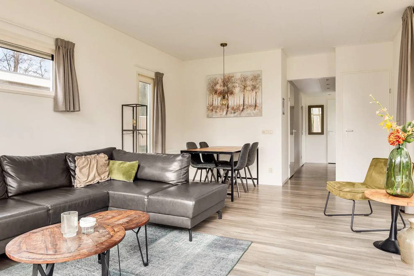 Luxe 4 persoons vakantiehuis met sauna op een vakantiepark in Drenthe in Hooghalen, Drenthe