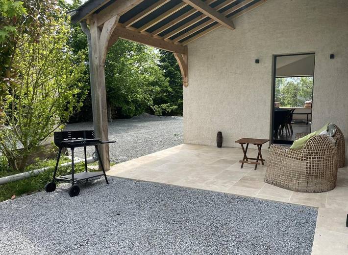 Gîte pour 6 personnes, avec jardin et vue, adapté aux familles dans Neuillé-Pont-Pierre