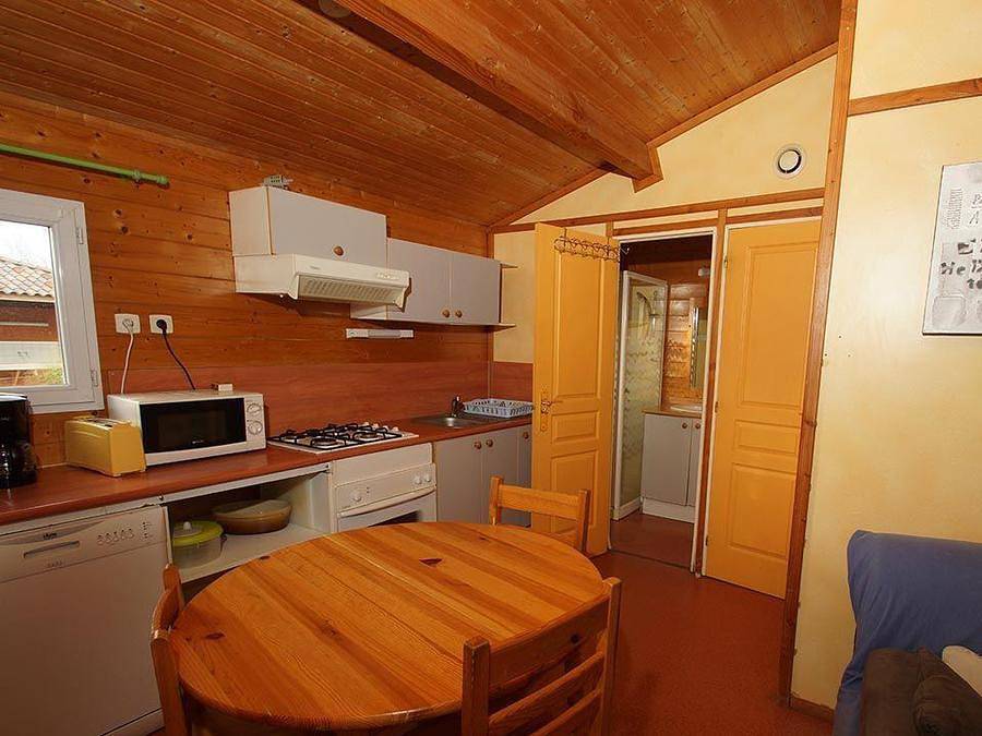 Camping l'Oasis Des Garrigues - Chalet 6 personas - Edelweiss 34m² - 2 habitaciones in Vogüé, Ardèche