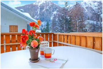 Gîte pour 4 personnes, avec balcon et vue dans Gressoney-Saint-Jean