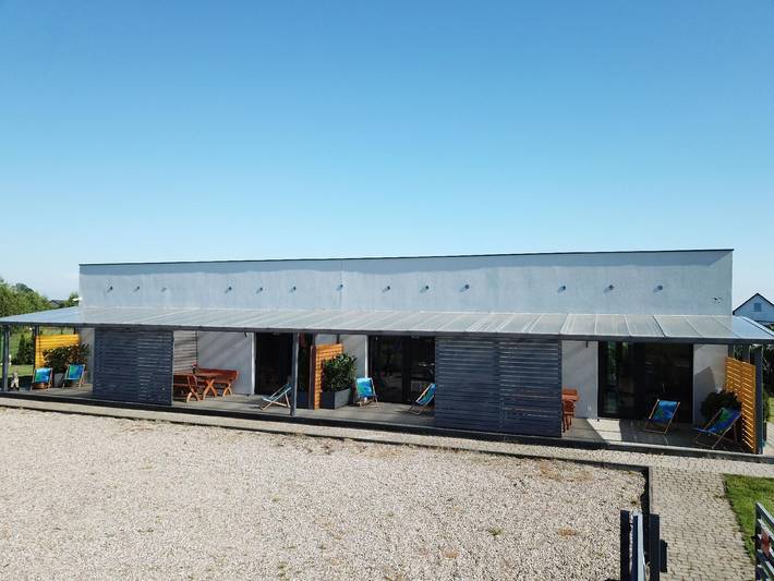 Apartament wakacyjny dla 4 osób, z sauna i ogród oraz taras w Gąski