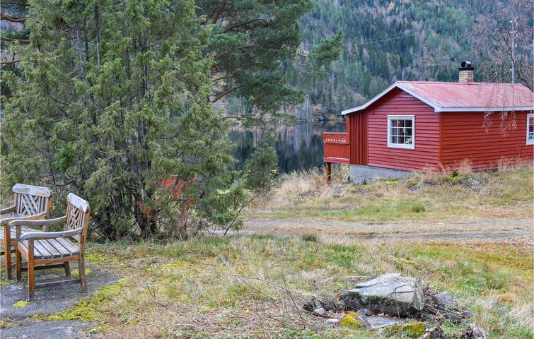 Feriehus for 4 personer, med Terrasse og Hage i Telemark