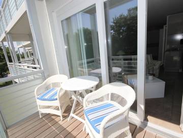 Ferienwohnung für 2 Personen, mit Balkon am Dierhagen Strand