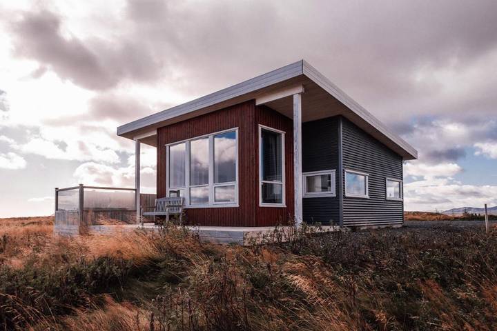 Vakantiehuis voor 6 personen, met uitzicht en terras op IJsland