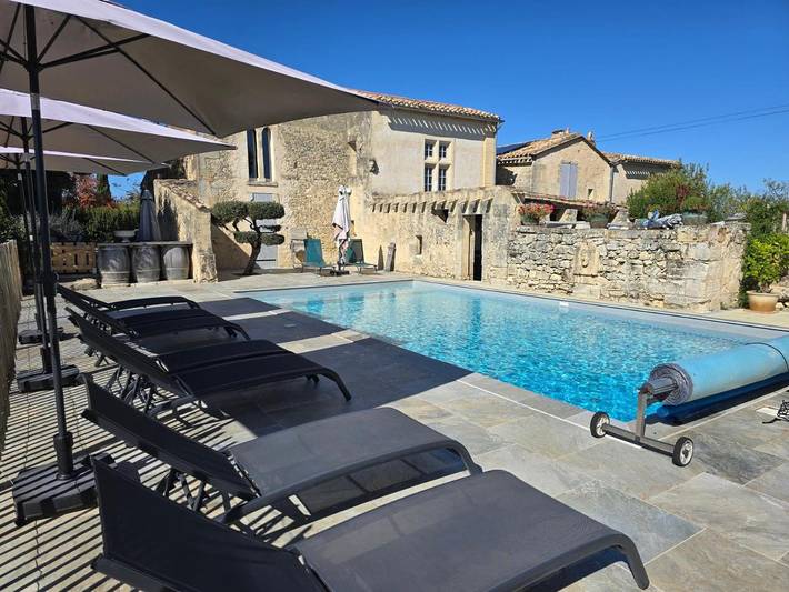Location de vacances pour 8 personnes, avec jardin ainsi que piscine et vue à Belvès-de-Castillon - 4