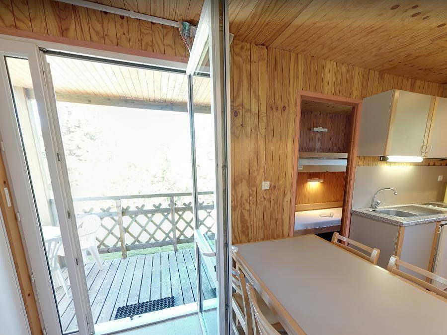 Camping Le Saint Eloy - Chalet 4 persons in Saint-Germain-l'Herm, Livradois-Forez Regional Nature Park