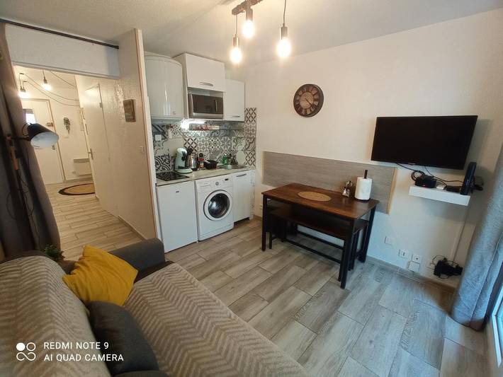 Gîte pour 3 personnes, avec Terrasse dans Plage Fabron Bambou Nice