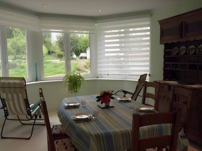 Ferienhaus 'Gite Falaise De Champeaux' mit privatem Garten und Wlan in Champeaux, Mont-Saint-Michel-Bucht