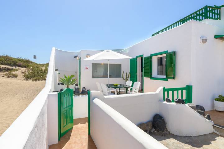 Ferienwohnung für 4 Personen, mit Meerblick und Balkon sowie Garten auf Lanzarote - 3