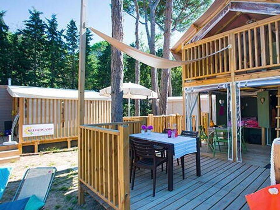 Camping Laguna Village - Lodge 4 persone - Lodge | 2 Camere da letto | 4 Persone | Terrazza rialzata non coperta in Caorle, Provincia di Venezia