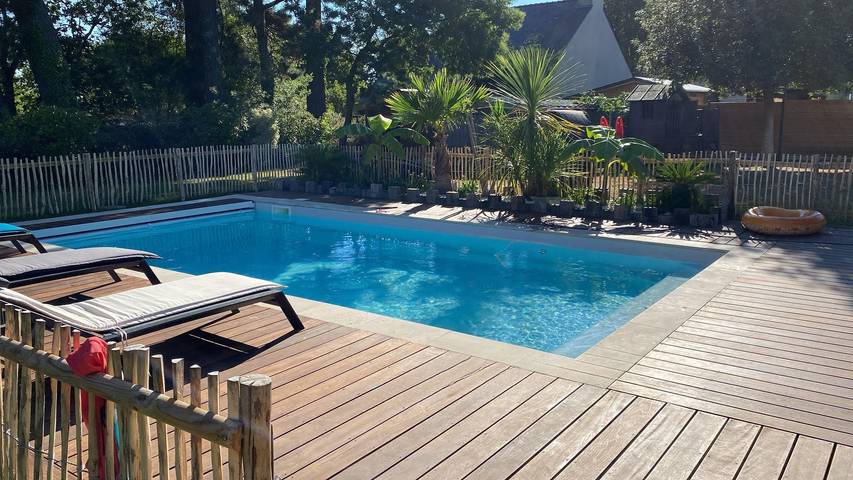 Location de vacances pour 8 personnes, avec terrasse et jardin à Mesquer