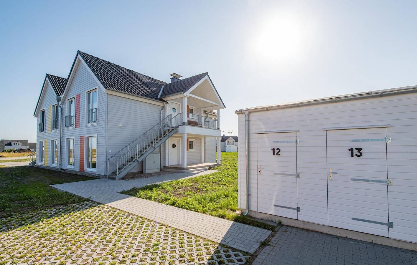 Ganze Ferienwohnung, Terrassenwohnung mit Meerblick, 500m zum Strand in Olpenitz, Kappeln