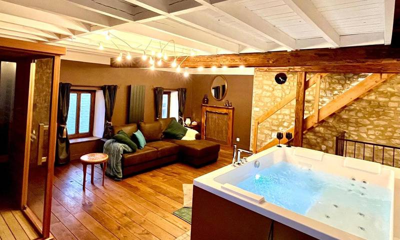 Gîte pour 2 personnes, avec vue ainsi que terrasse et sauna, animaux acceptés à Jodoigne