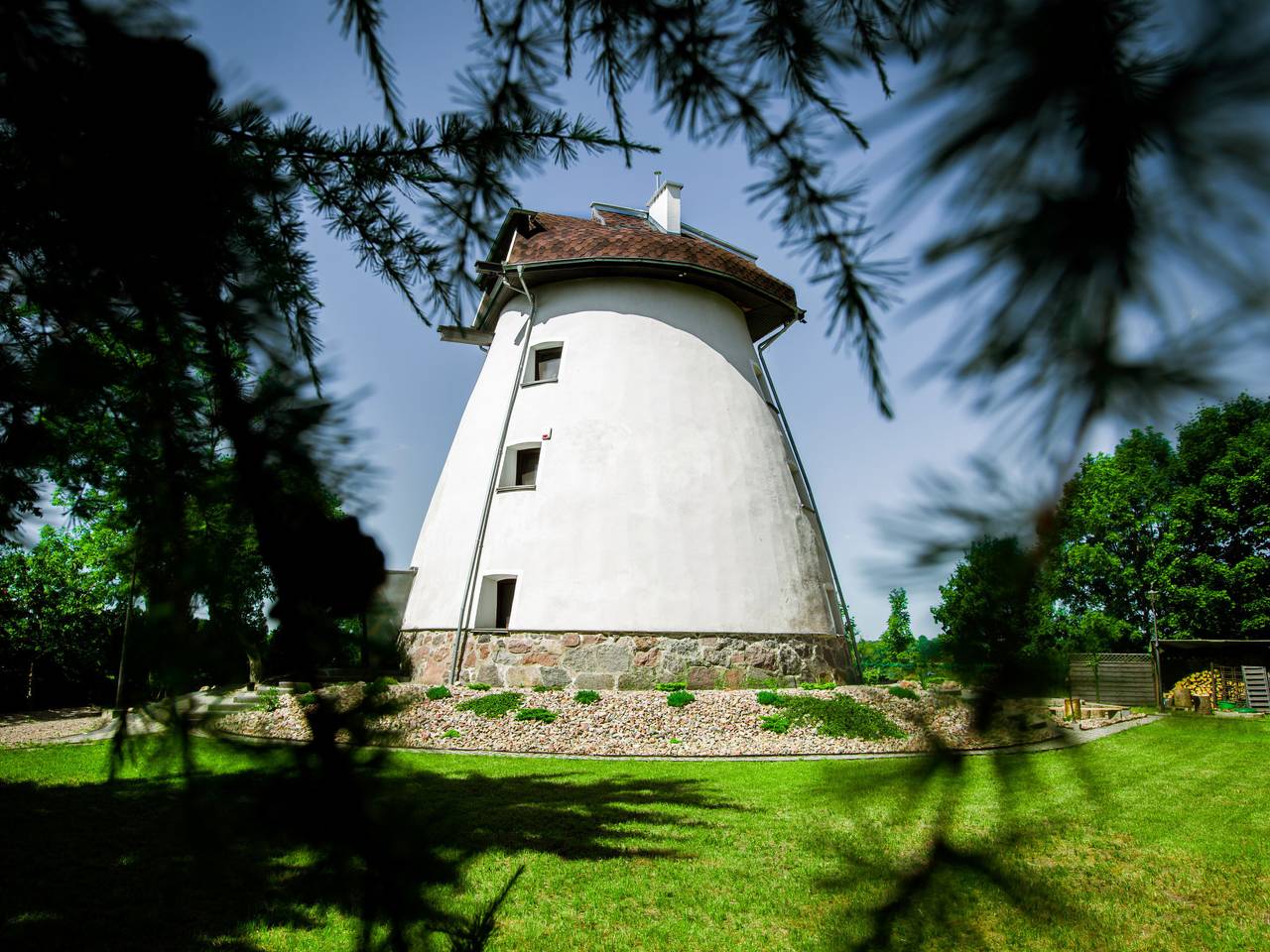 Wiatrak in Ryn, Mazurie