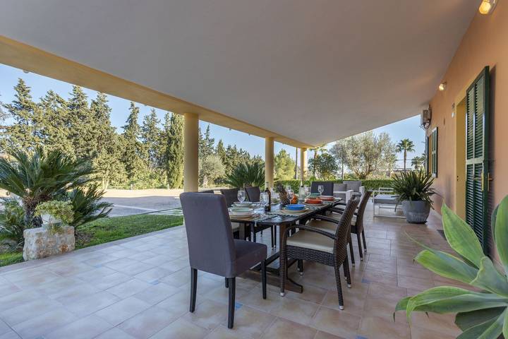 Villa 'Verdura' con vistas a la montaña, Wi-Fi y aire acondicionado in Inca, Interior de Mallorca