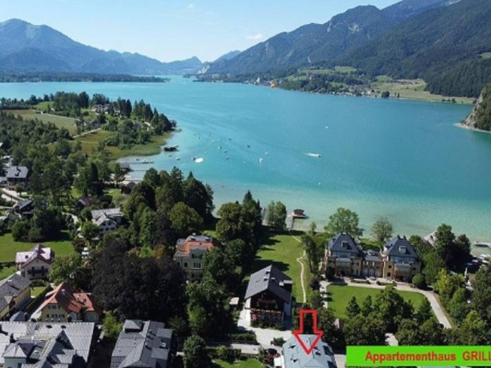 Ferienwohnung für 3 Personen, mit Ausblick und Terrasse, kinderfreundlich am Wolfgangsee